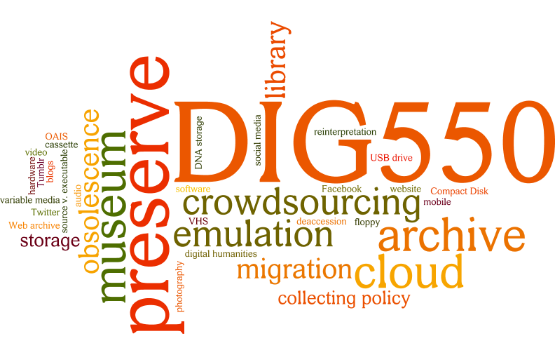 Dig550 Wordle Tag Cloud